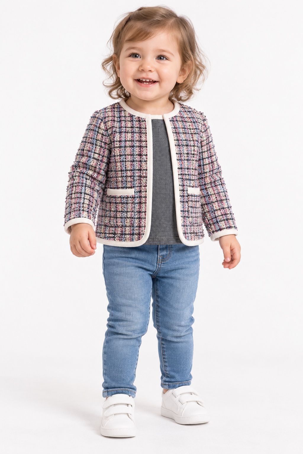 Bonnie Baby Multicolor Tweed Jacket, photo 2