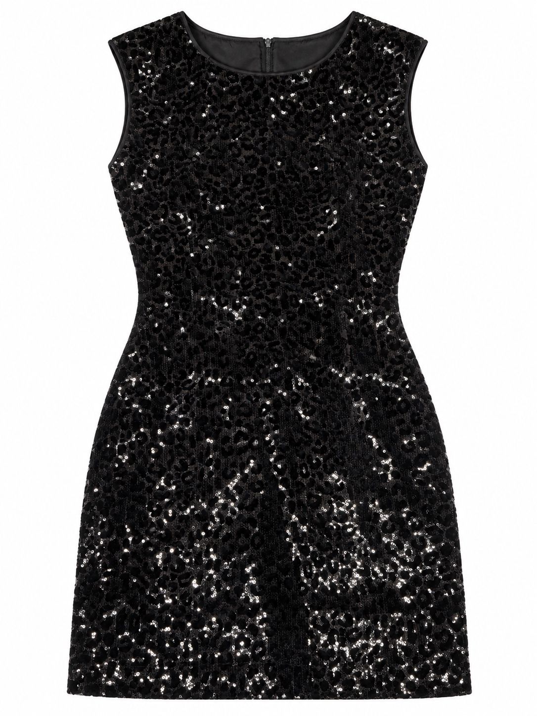 Mango Black Sequin Mini Dress