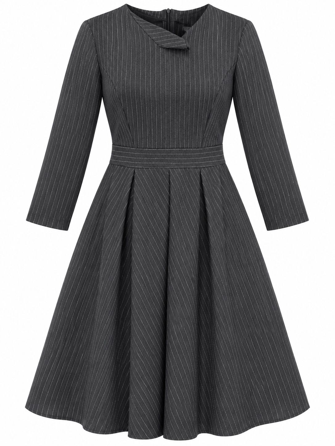 Classica Premium Charcoal Pinstripe Dress