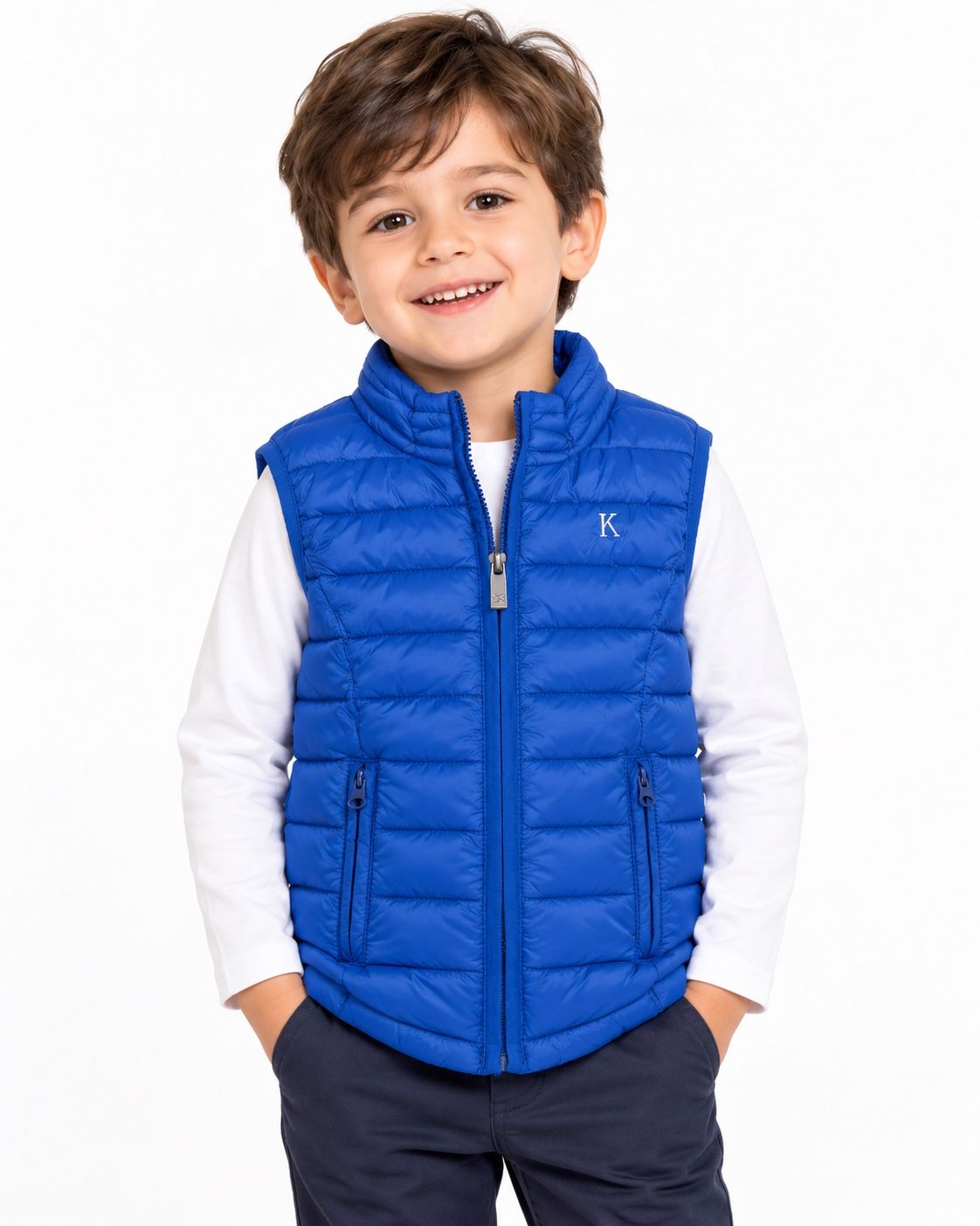 Kanz Boys’ Royal Blue Puffer Vest, photo 2