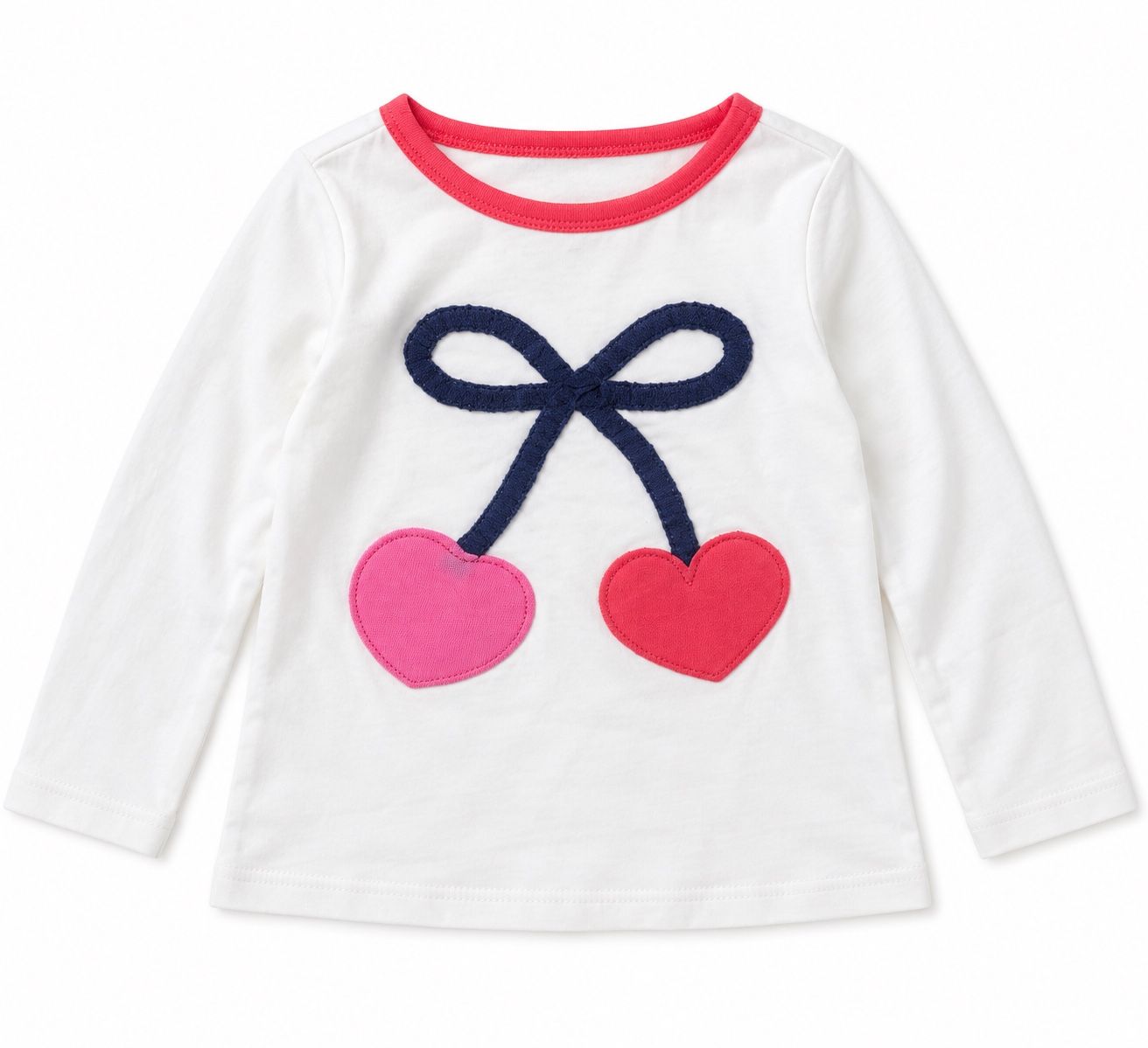First Impressions Girls’ Heart Bow Long-Sleeve Top