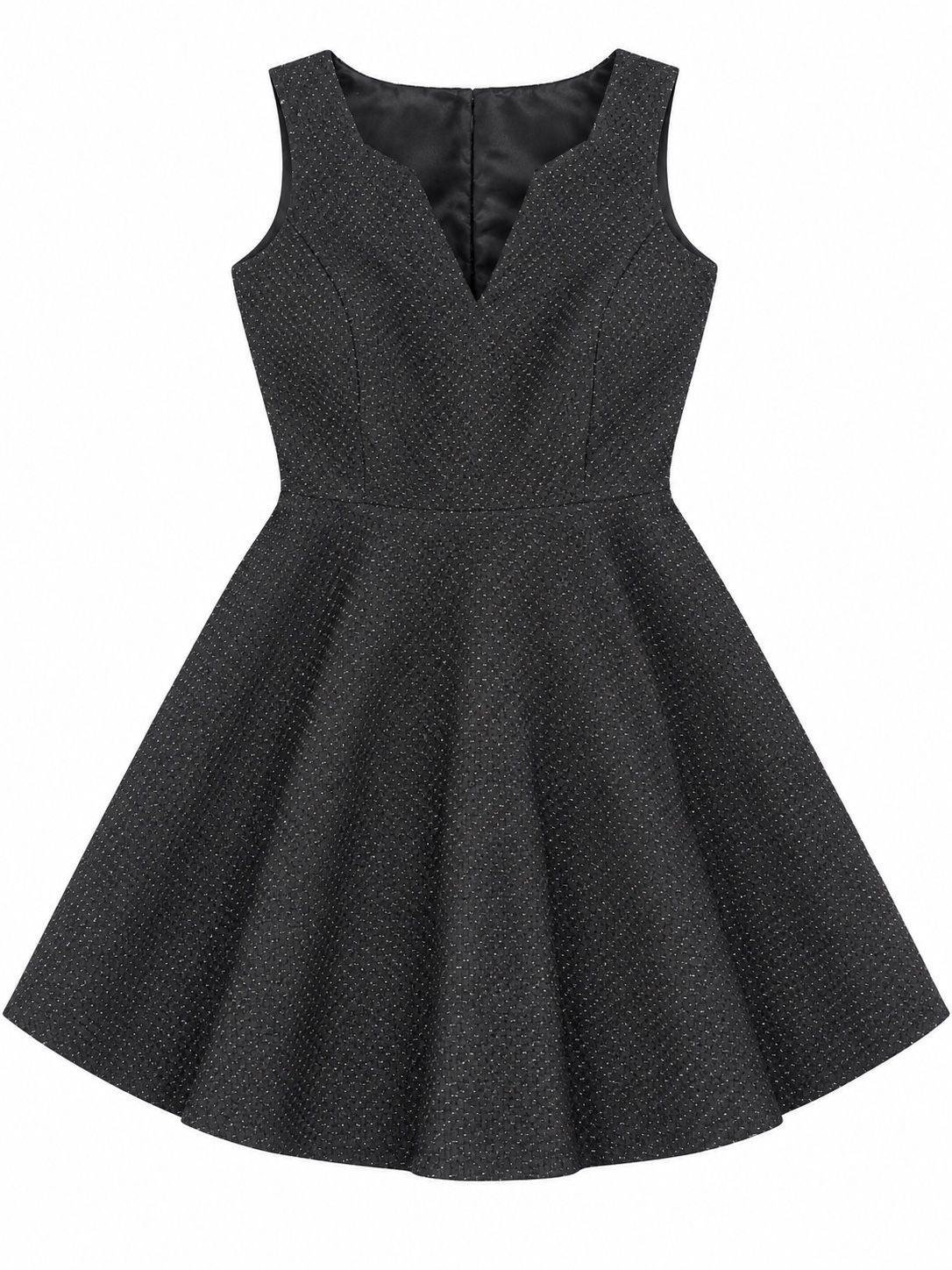 Camaïeu Black Shimmer Fit & Flare Dress