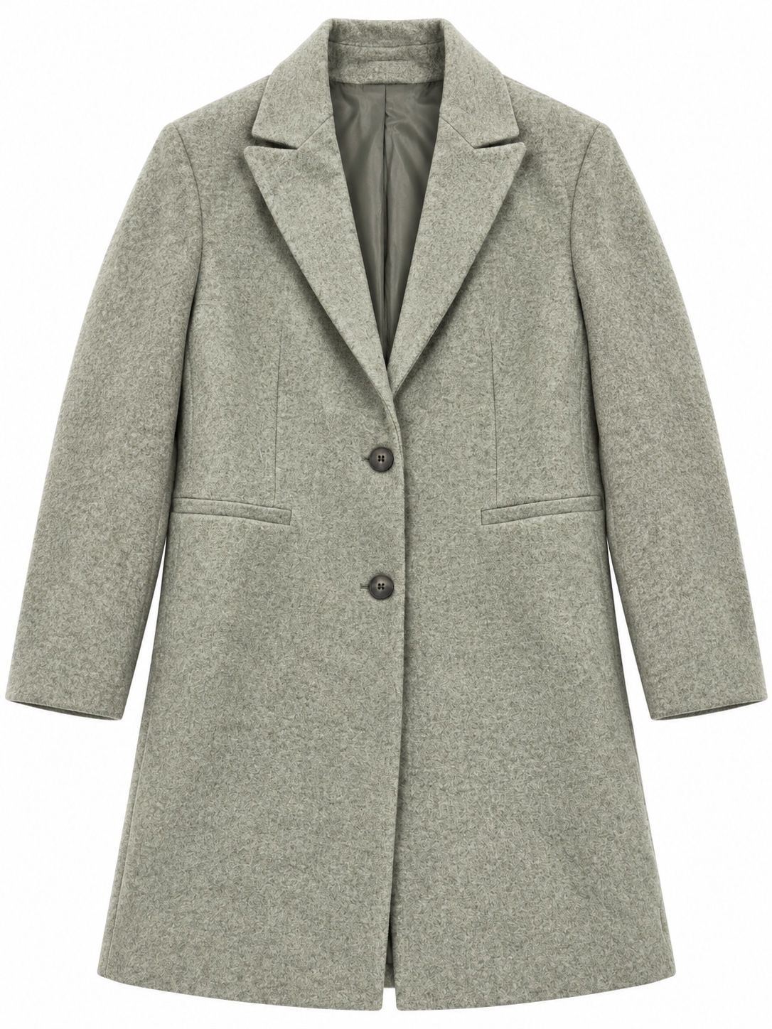 Primark Men’s Greyish Olive Knee-Length Coat
