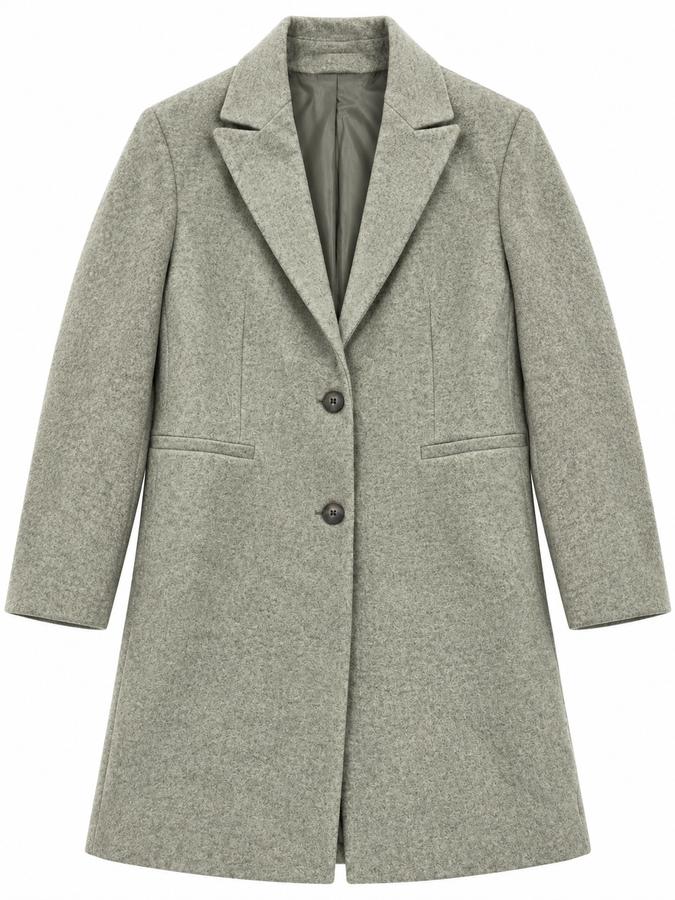 Primark Men’s Greyish Olive Knee-Length Coat