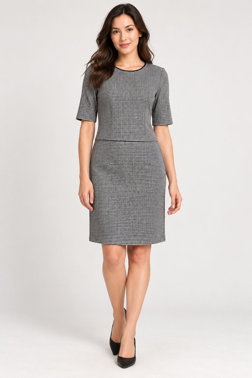 Esprit Black & White Check Dress, photo 2