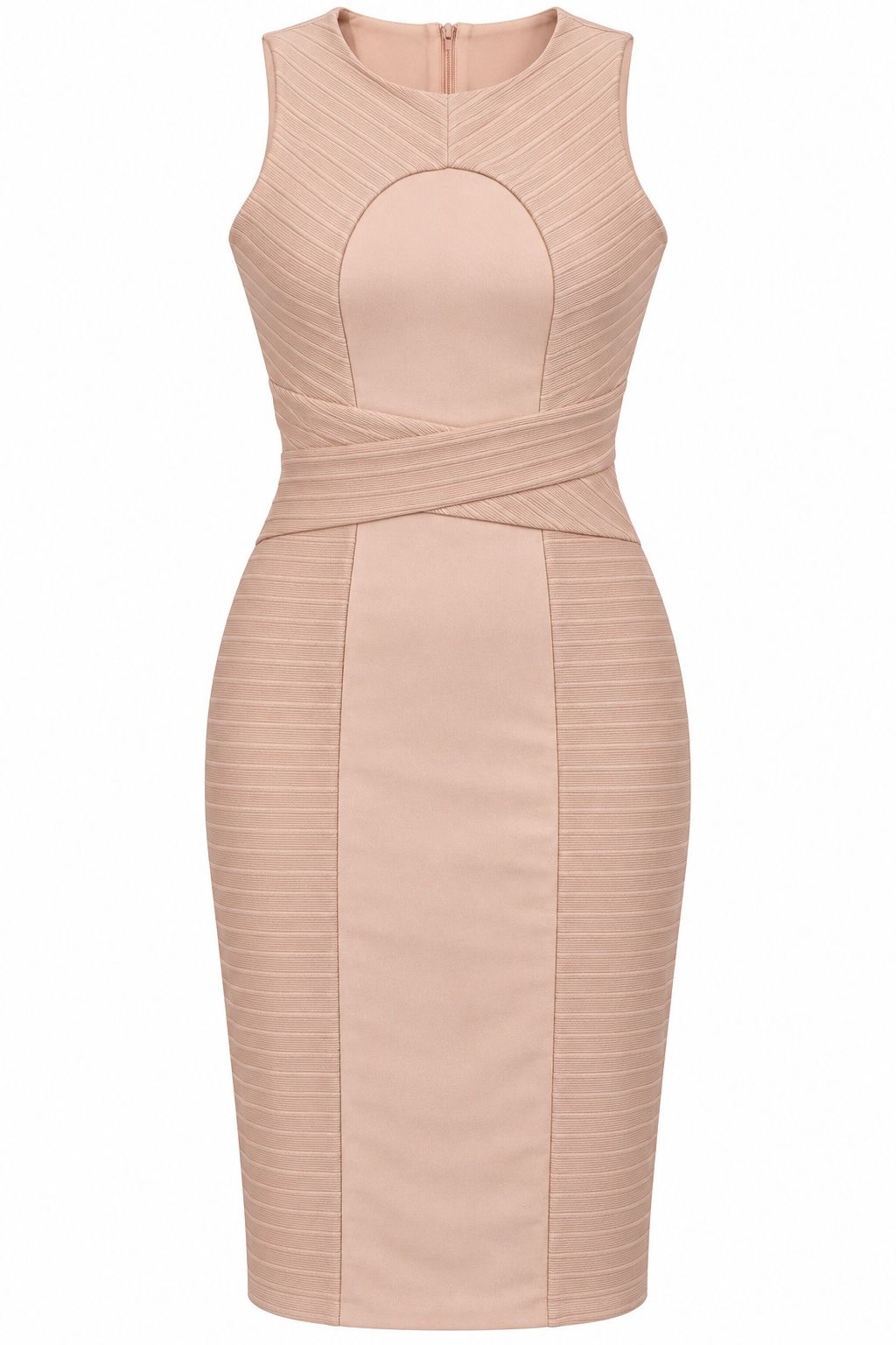 ASOS Blush Pink Sleeveless Midi Dress