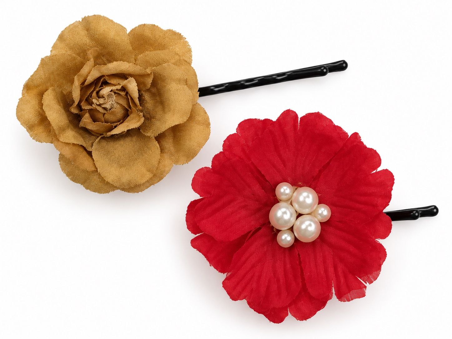 Two-Piece Floral Hair Clip Set