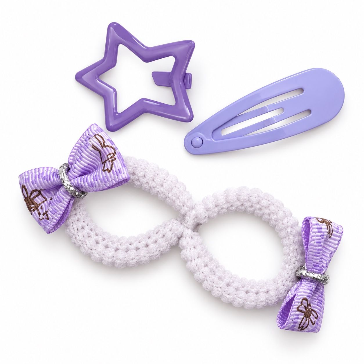 Girls’ Lilac Hair Accessory Set