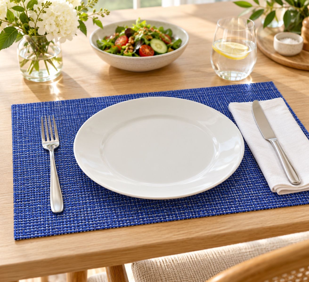 Chilewich Mini Basketweave Placemat – Blueberry Blue,, photo 2