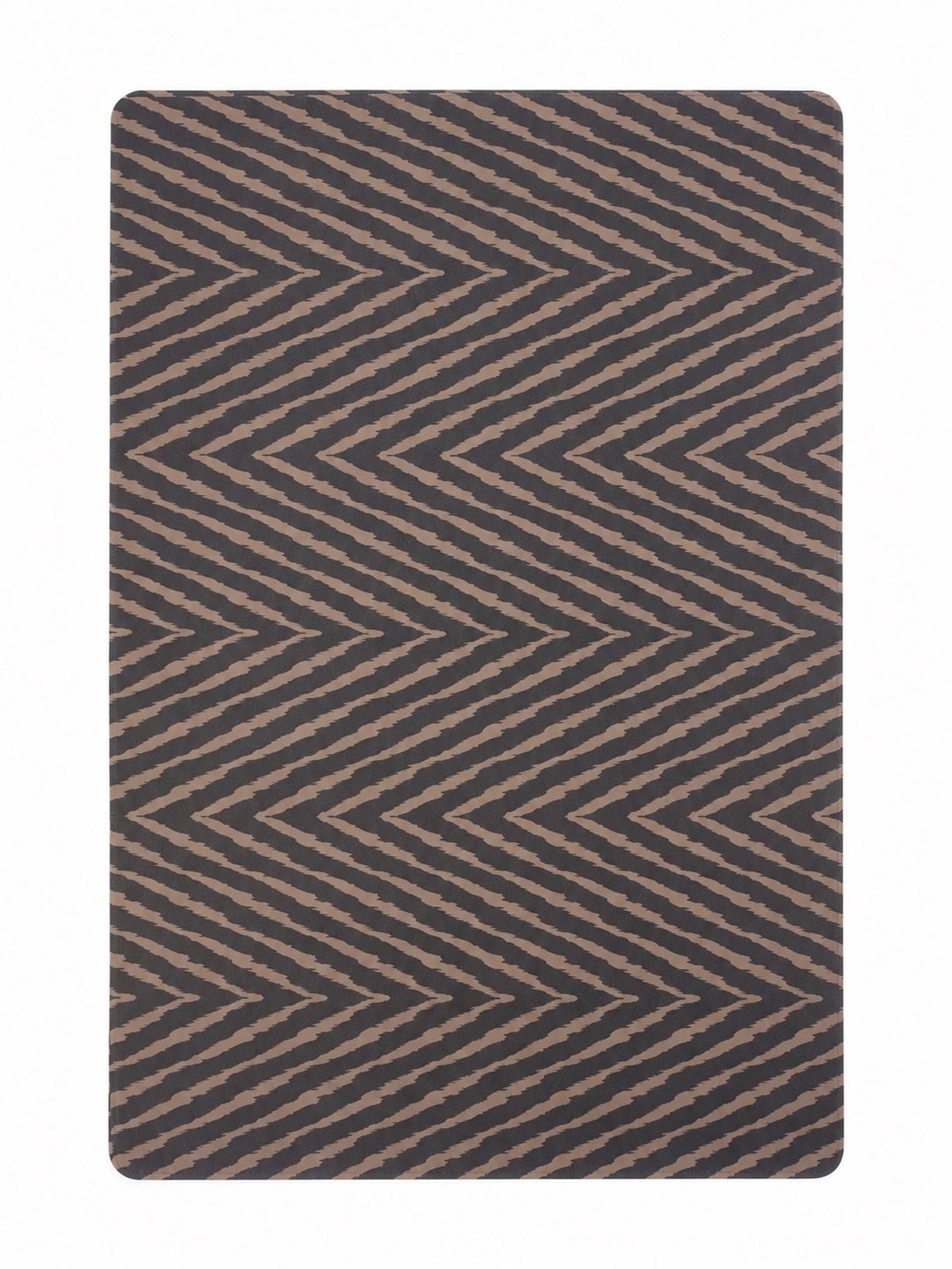 Chevron Table Placemat – Charcoal & Taupe