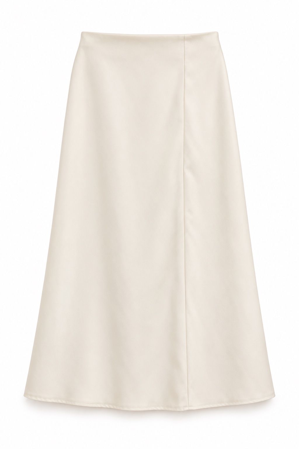 Zara Ivory Long A-Line Skirt