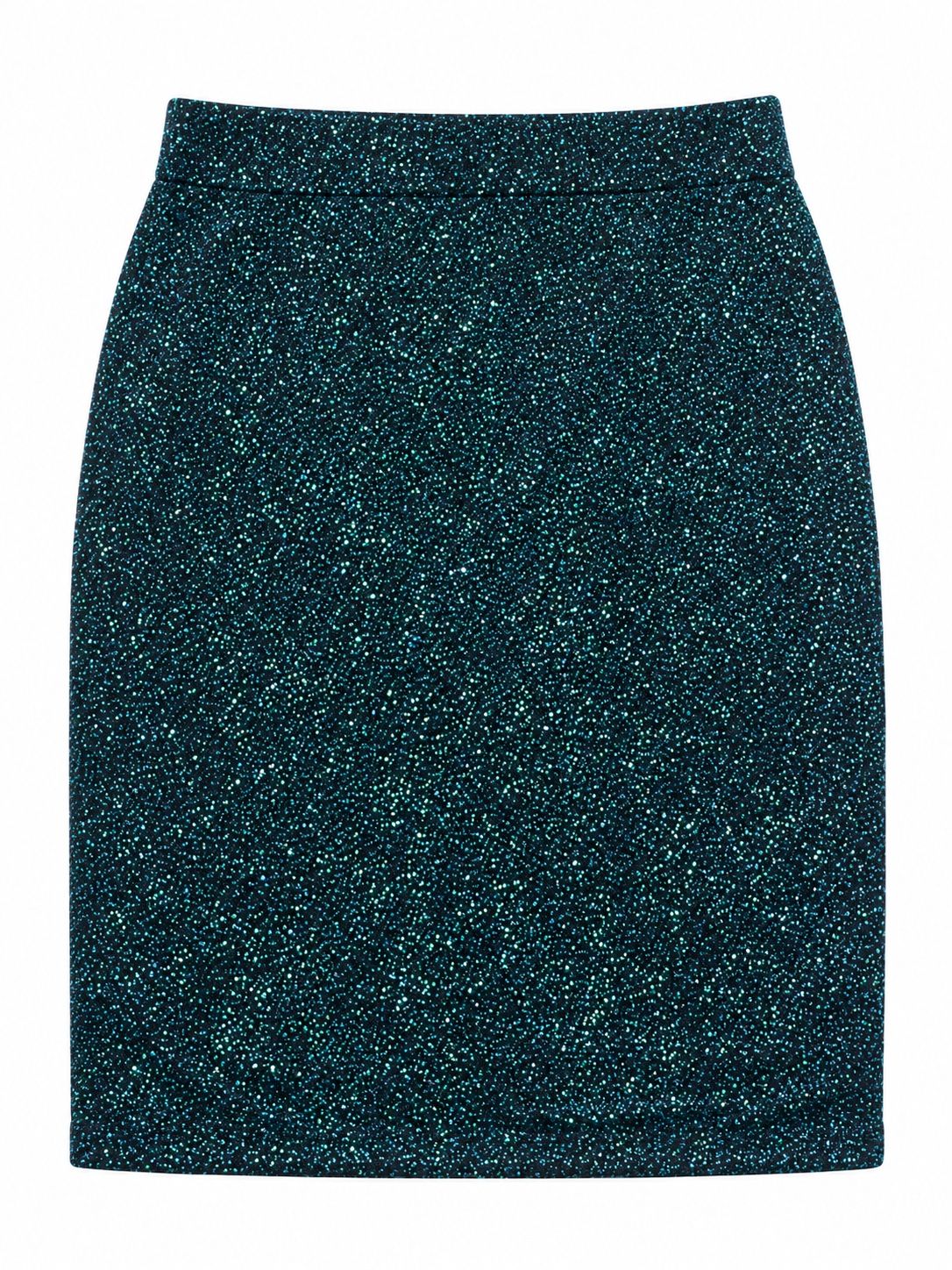 Navy Blue Shimmer Mini Skirt