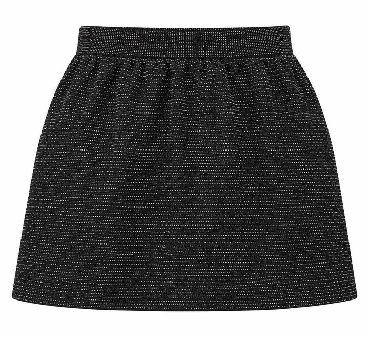 Up2Fashion Women’s Black Metallic Mini Skirt