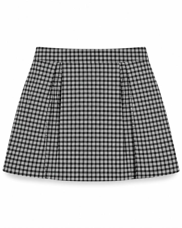 Sister Black & White Gingham A-Line Mini Skirt