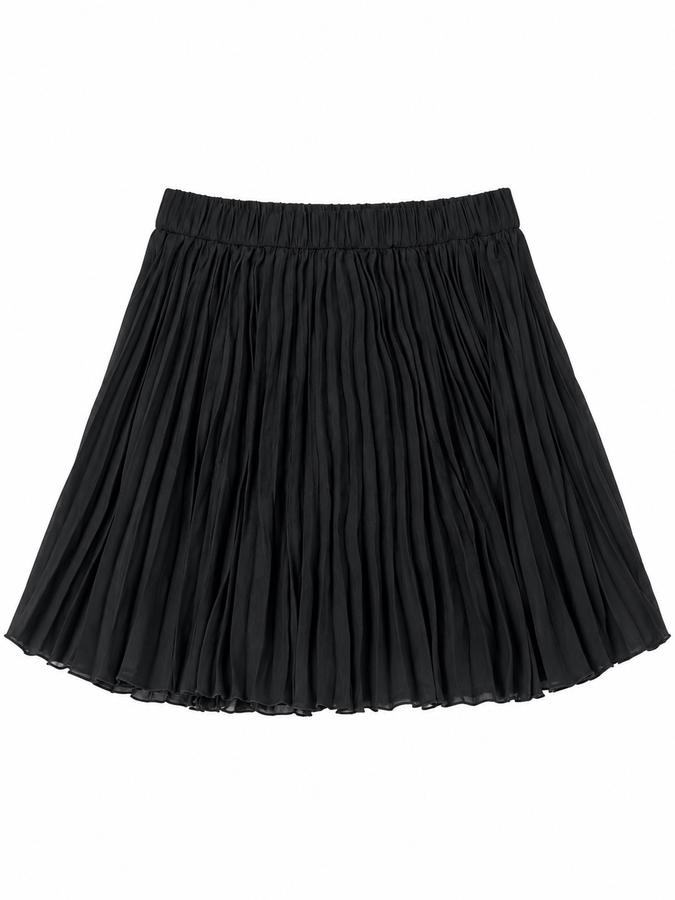Tchibo Black Pleated Mini Skirt