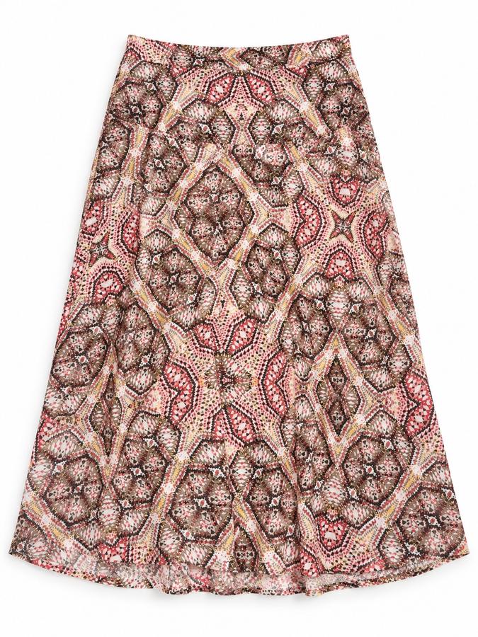 Armand Thiery Geometric Print Midi Skirt
