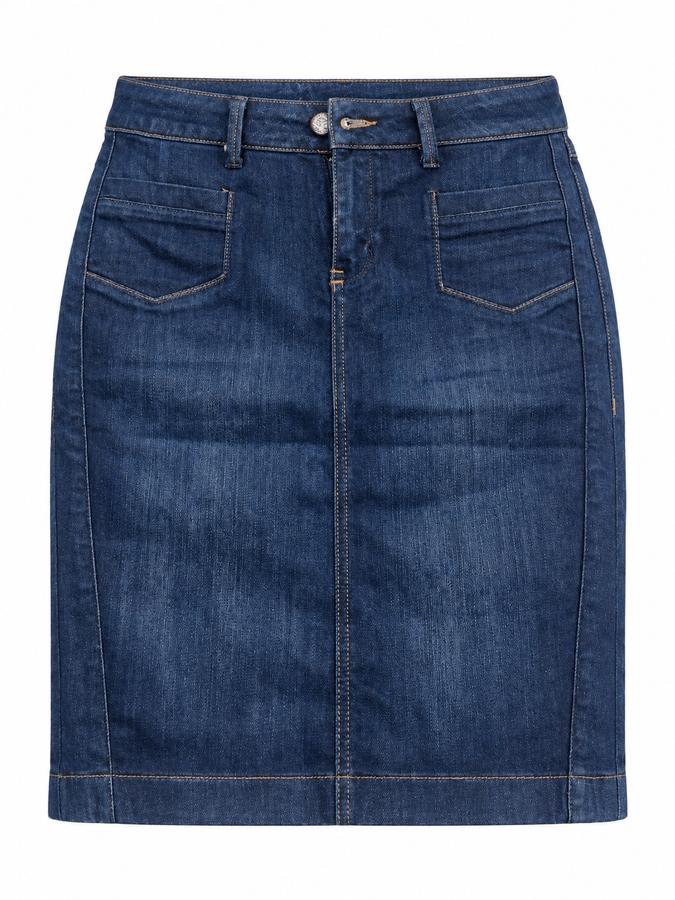 Esprit Dark Blue Denim Pencil Skirt