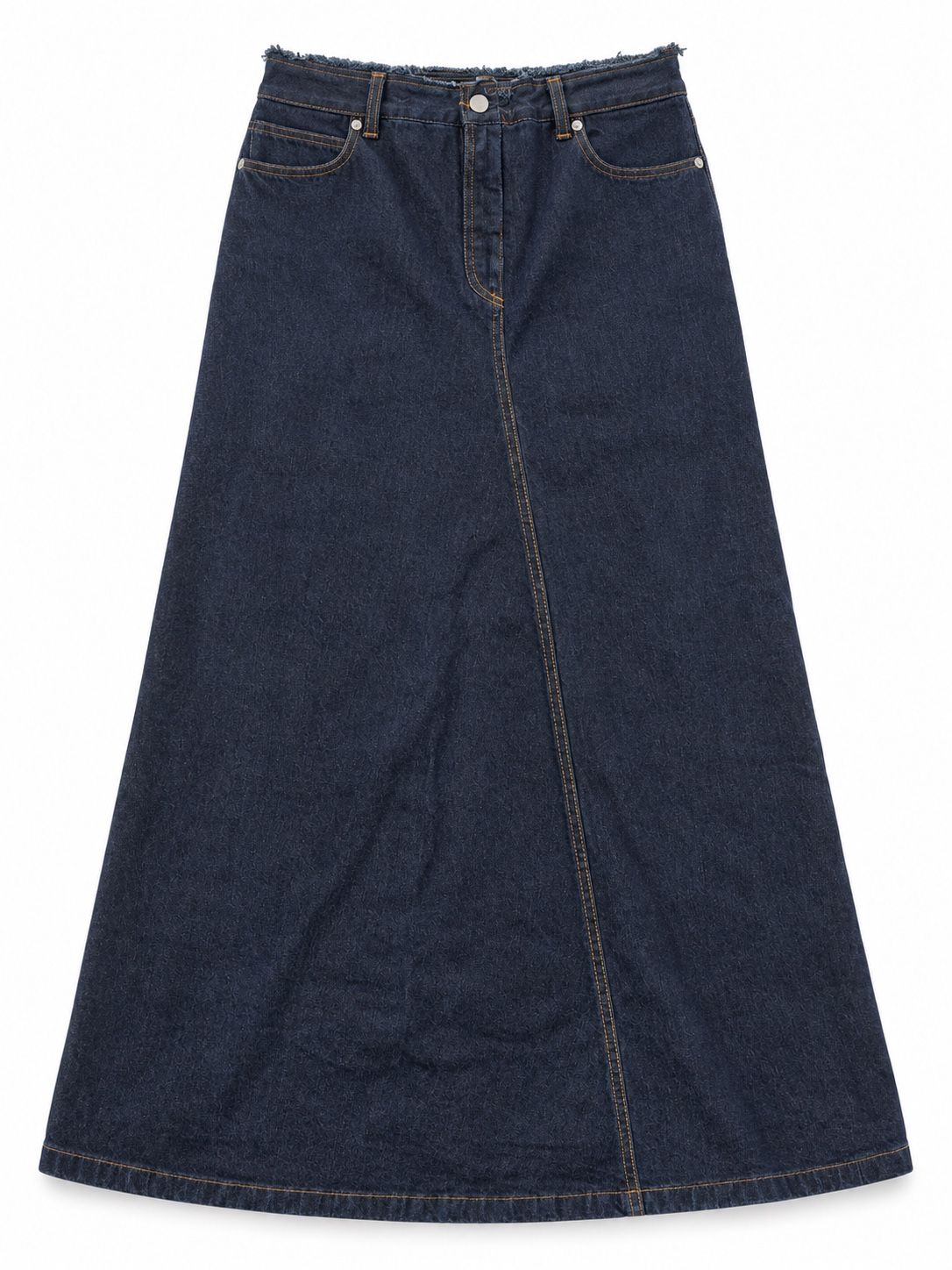 St. Emile Dark Indigo Denim Maxi Skirt