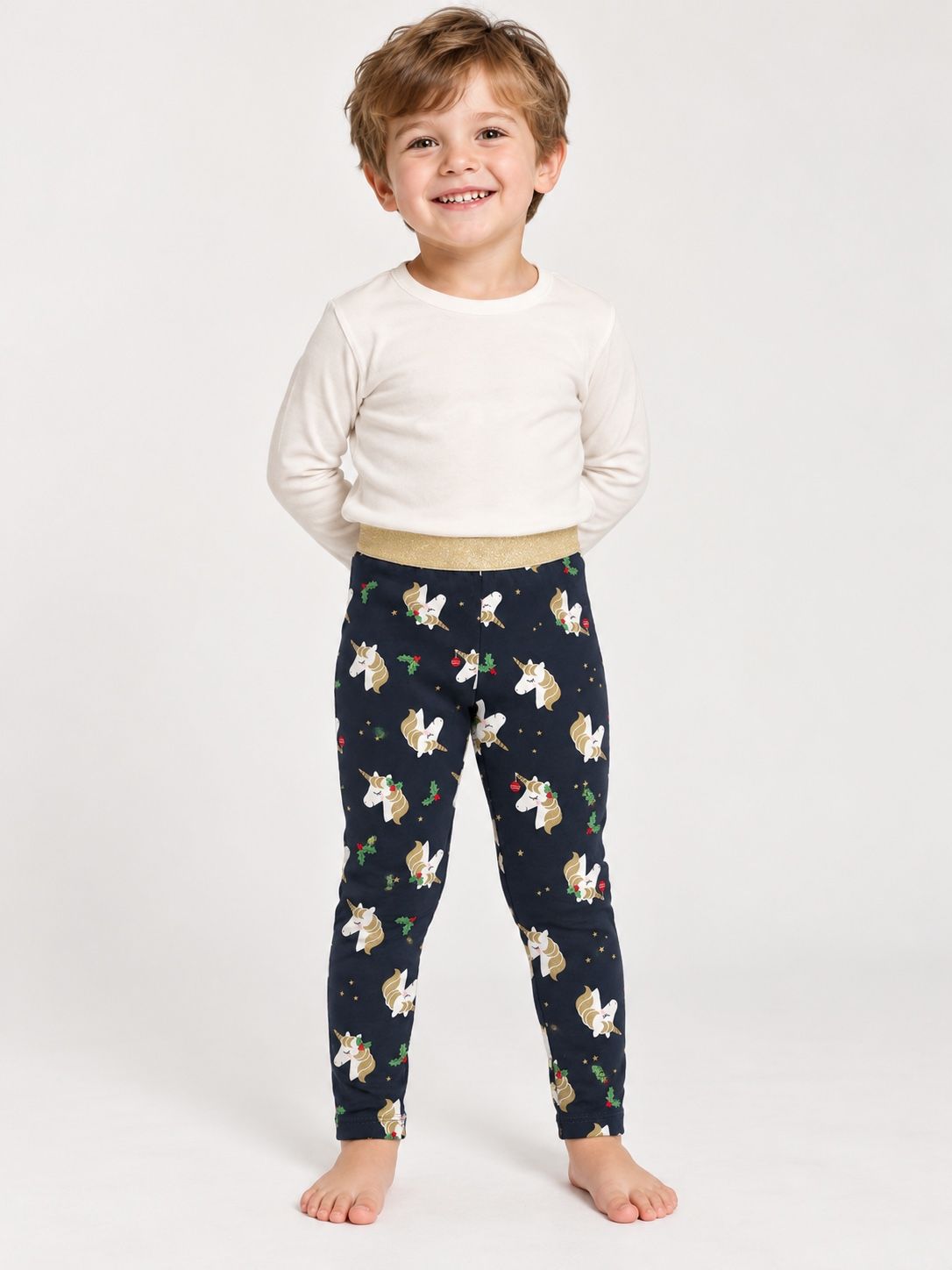 Carter’s Kids’ Navy Unicorn Print Leggings, photo 2