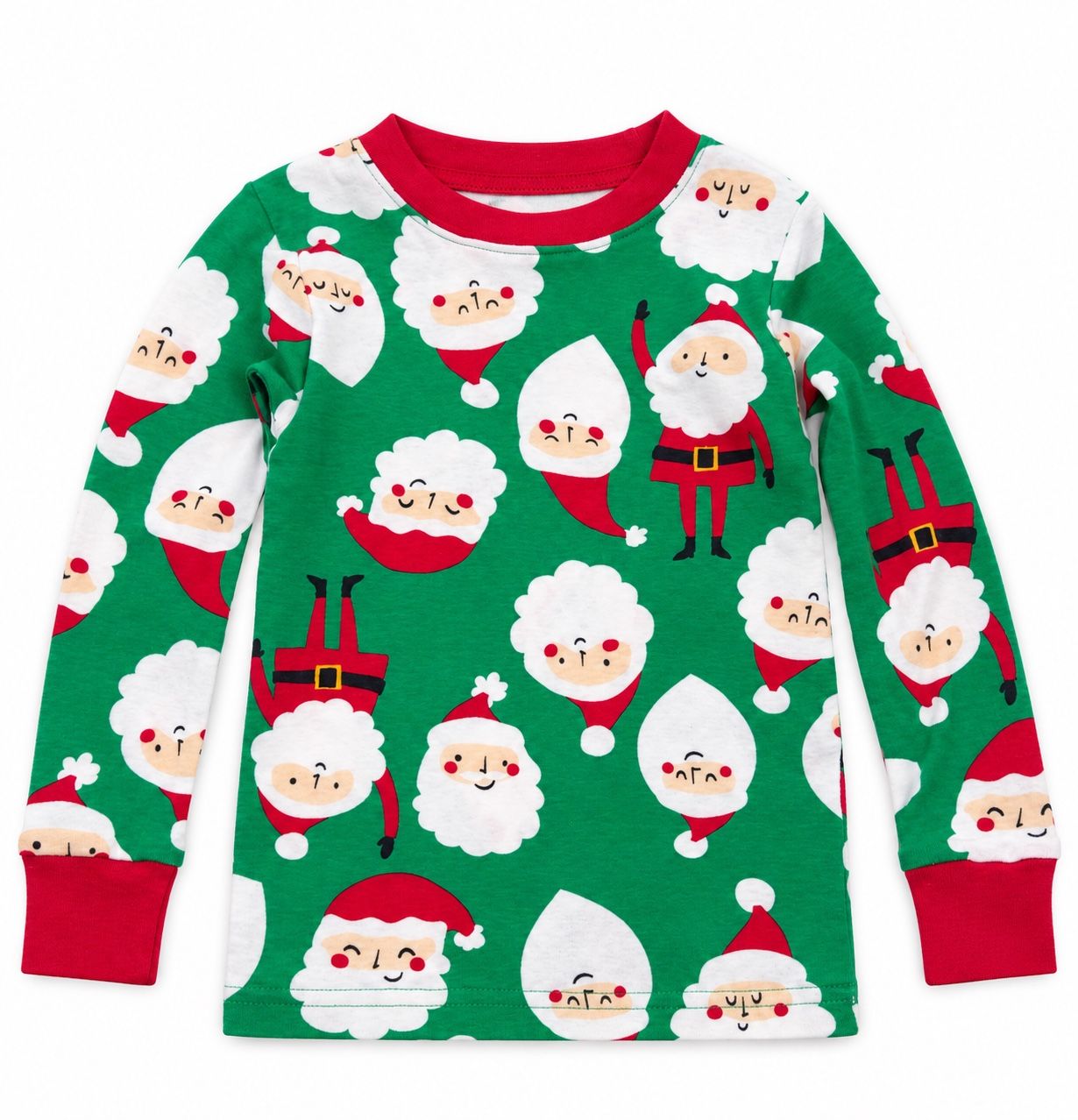 Carter’s Green Santa Print Pajama Top