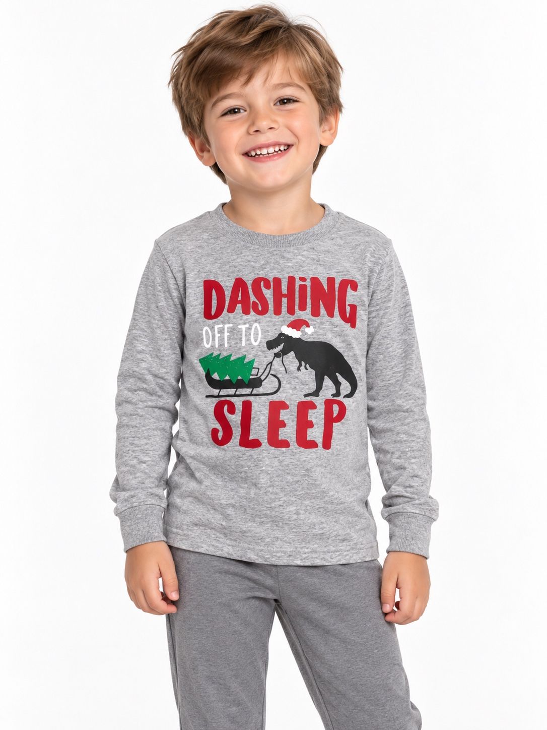 Carter’s Boys’ “Dashing Off to Sleep” Long-Sleeve Pajama Top, photo 2