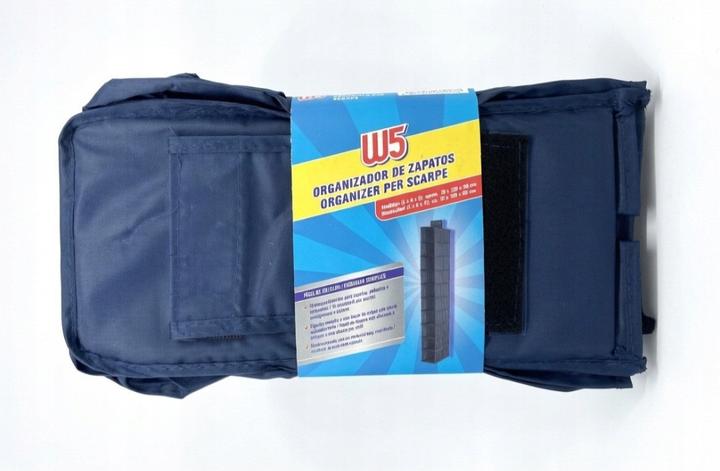 Hanging Wardrobe Organizer – 10 Compartments, 15x120x30 cm, Navy Blue,, photo 2