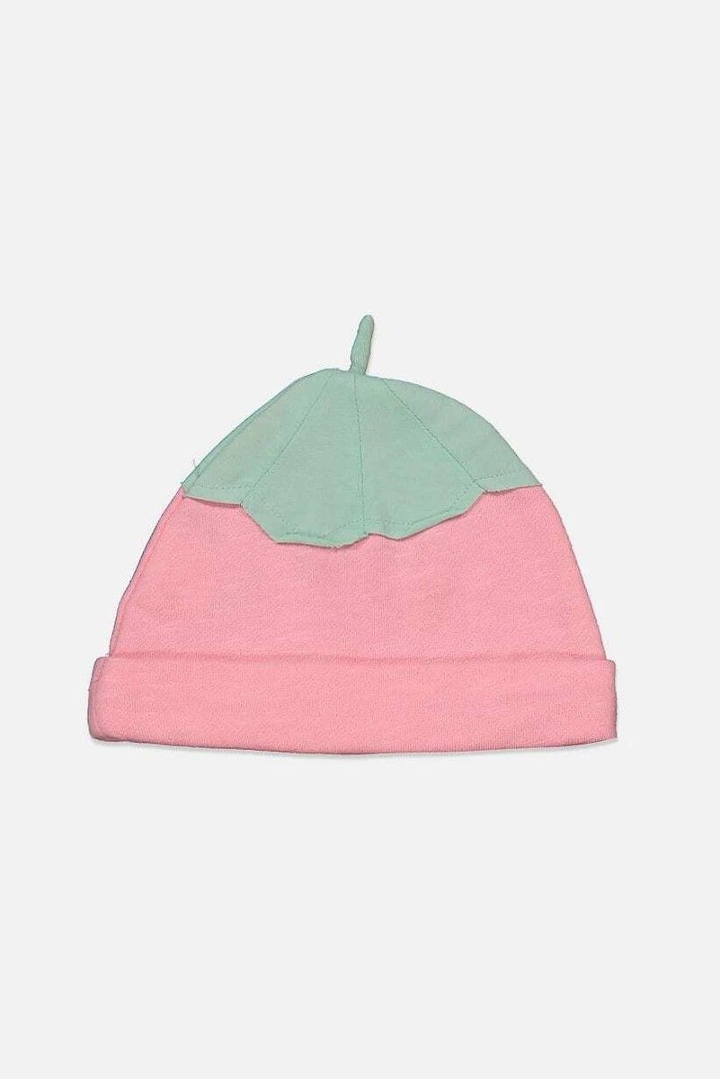 First Impressions Baby Girls Strawberry Hat, Pink Glaze 0-6 Months New With Tags