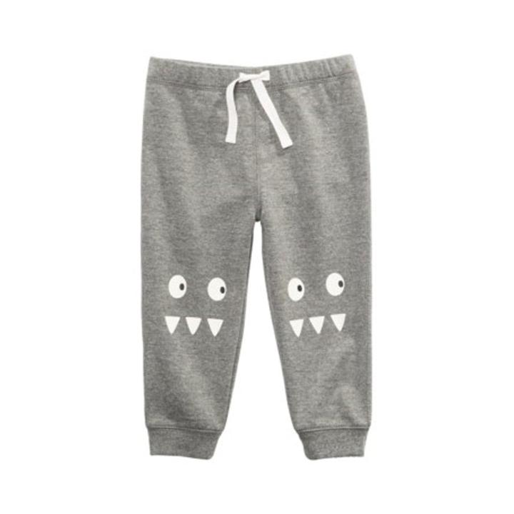 First impression Kids Boy's Graphic Printed Joggers,Grey