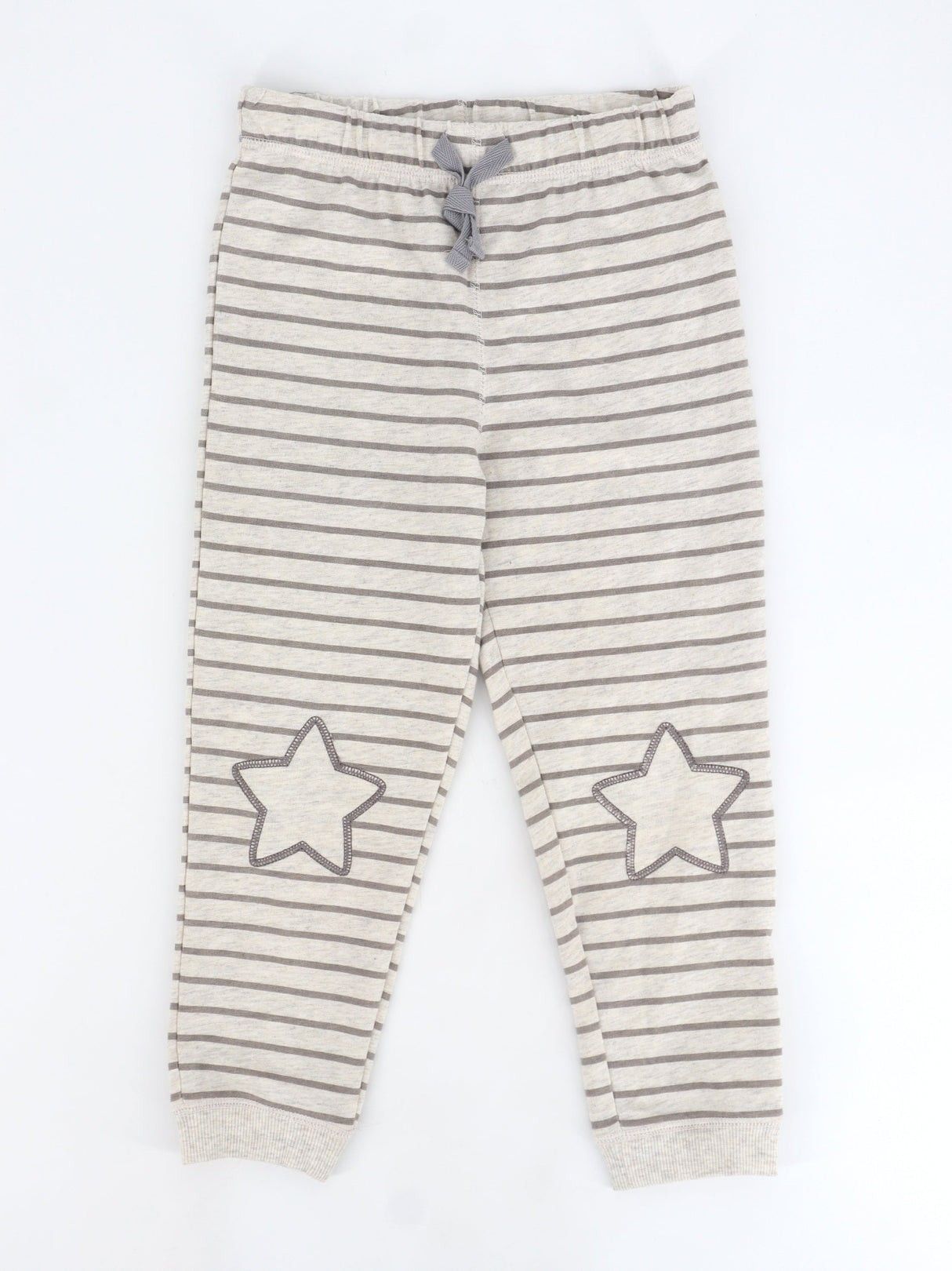 Kids Girl's Striped Sleepwear Pants,Light Beige