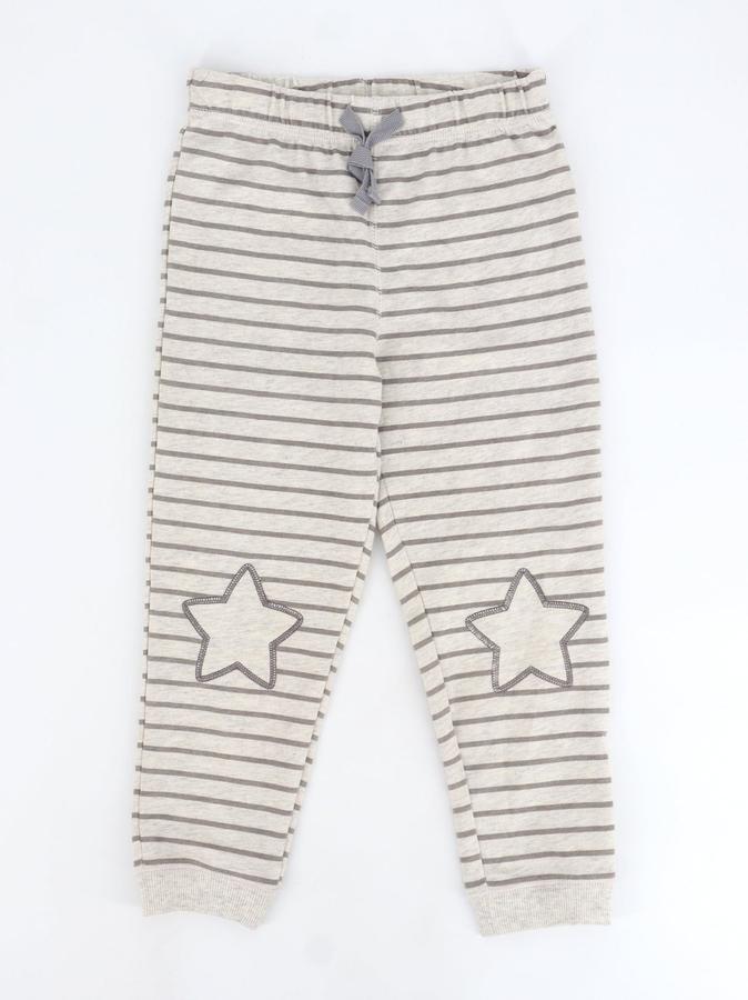Kids Girl's Striped Sleepwear Pants,Light Beige