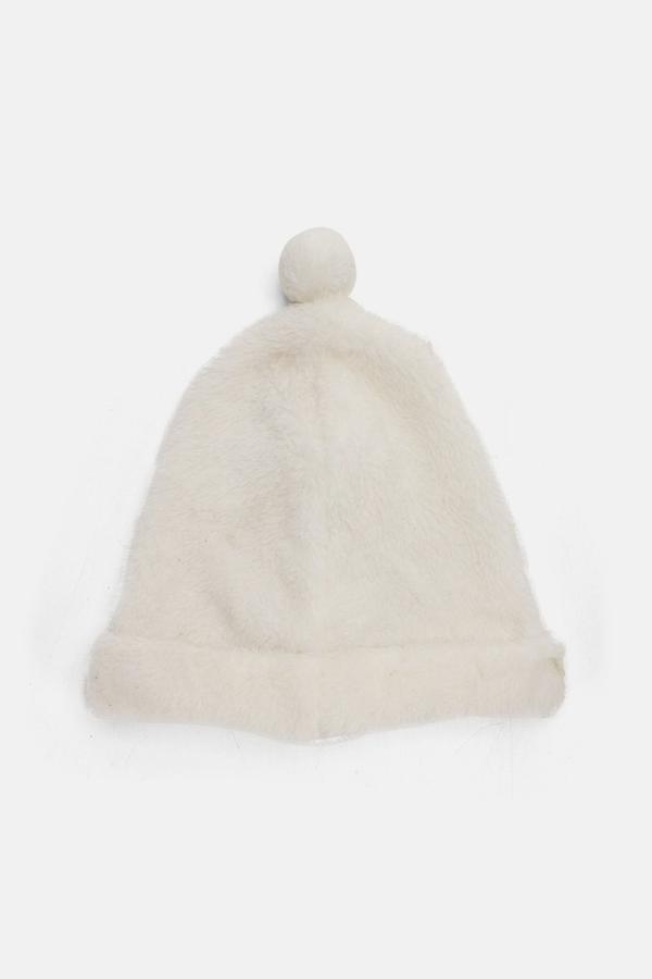 First impression Toddlers Girls Boys Fleece Hat, White