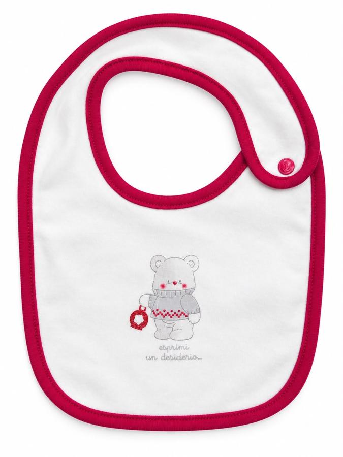 Olimpia Cotton Baby Bib – Teddy Bear Print