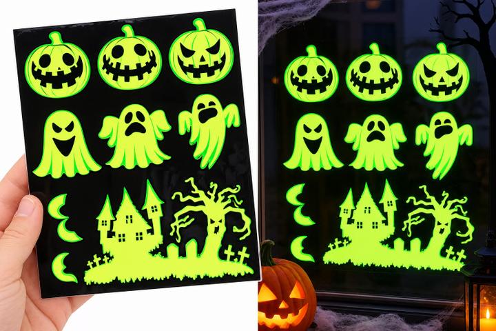 Halloween Glow-in-the-Dark Decorative Stickers