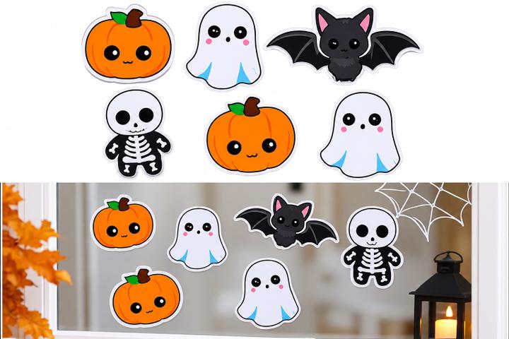Halloween Decorative Garland – Pumpkin, Ghost, Bat & Skeleton