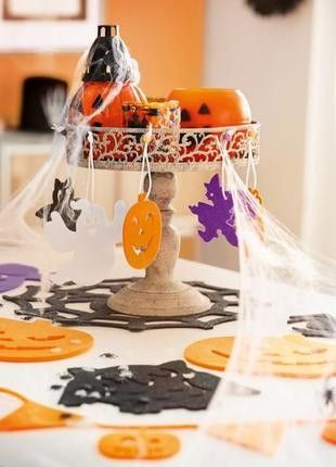 Felt Halloween decor. Spider pumpkin decoration accessories garland carnival, photo 2