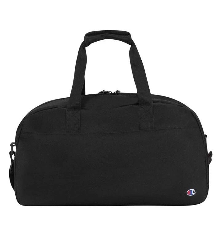 NEW Champion Utility Duffel Bag Zippered Black With Tags Embroidered Logo, photo 2