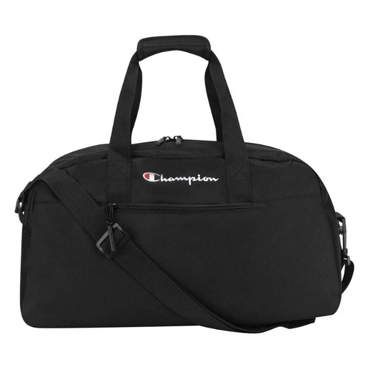 NEW Champion Utility Duffel Bag Zippered Black With Tags Embroidered Logo, photo 3
