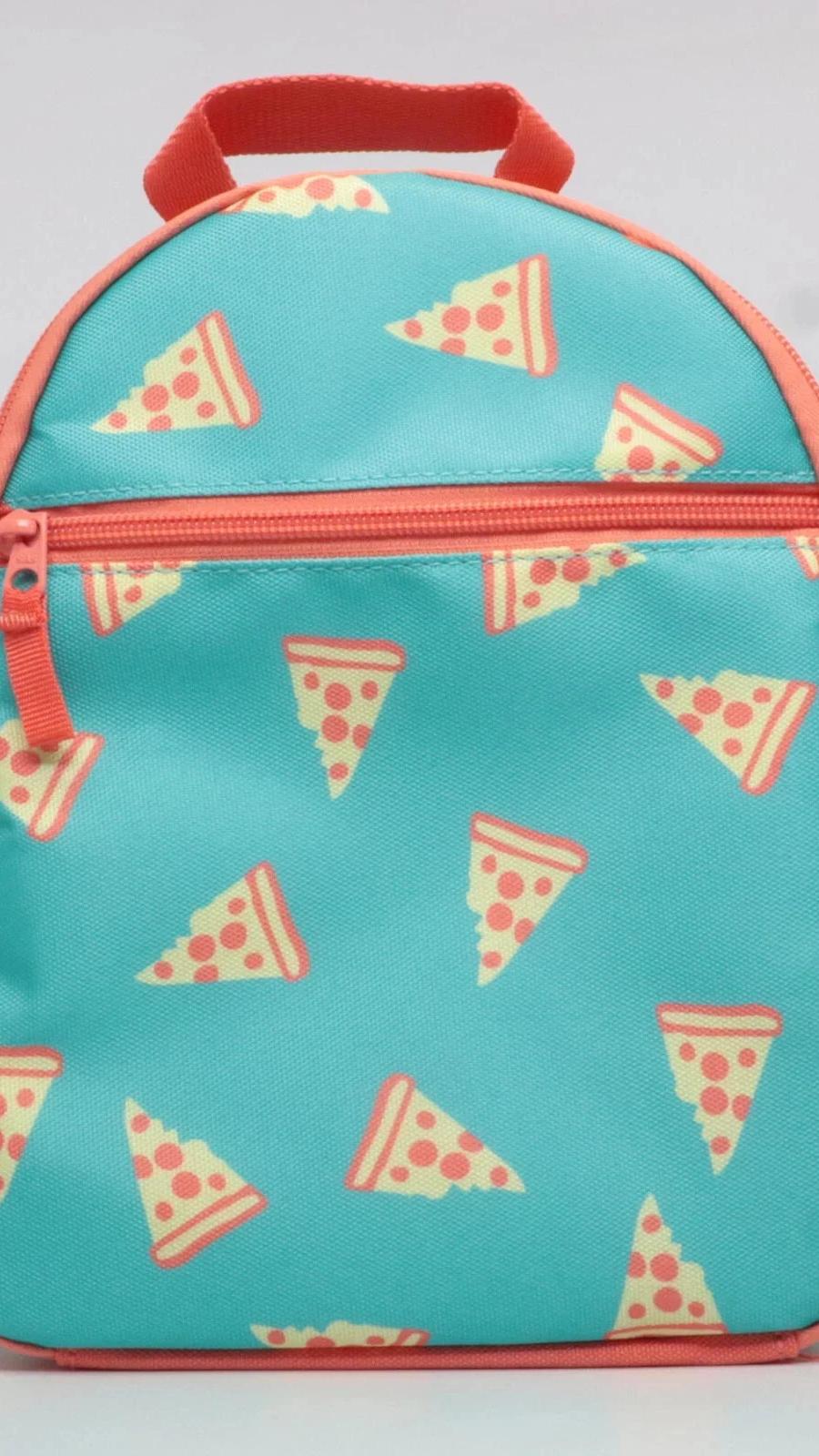 Cat & Jack Pizza Themes Kids Insulated Lunch Bag