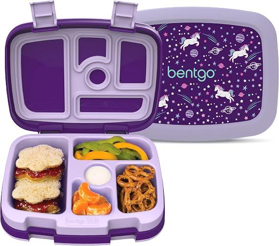 Bentgo Kids Prints Leak-Proof 5-Compartment Bento-Style Kids Lunch Box