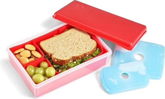 Fit & Fresh Collection Multi-Flex Bento Box with 2 Removeable Ice Packs,