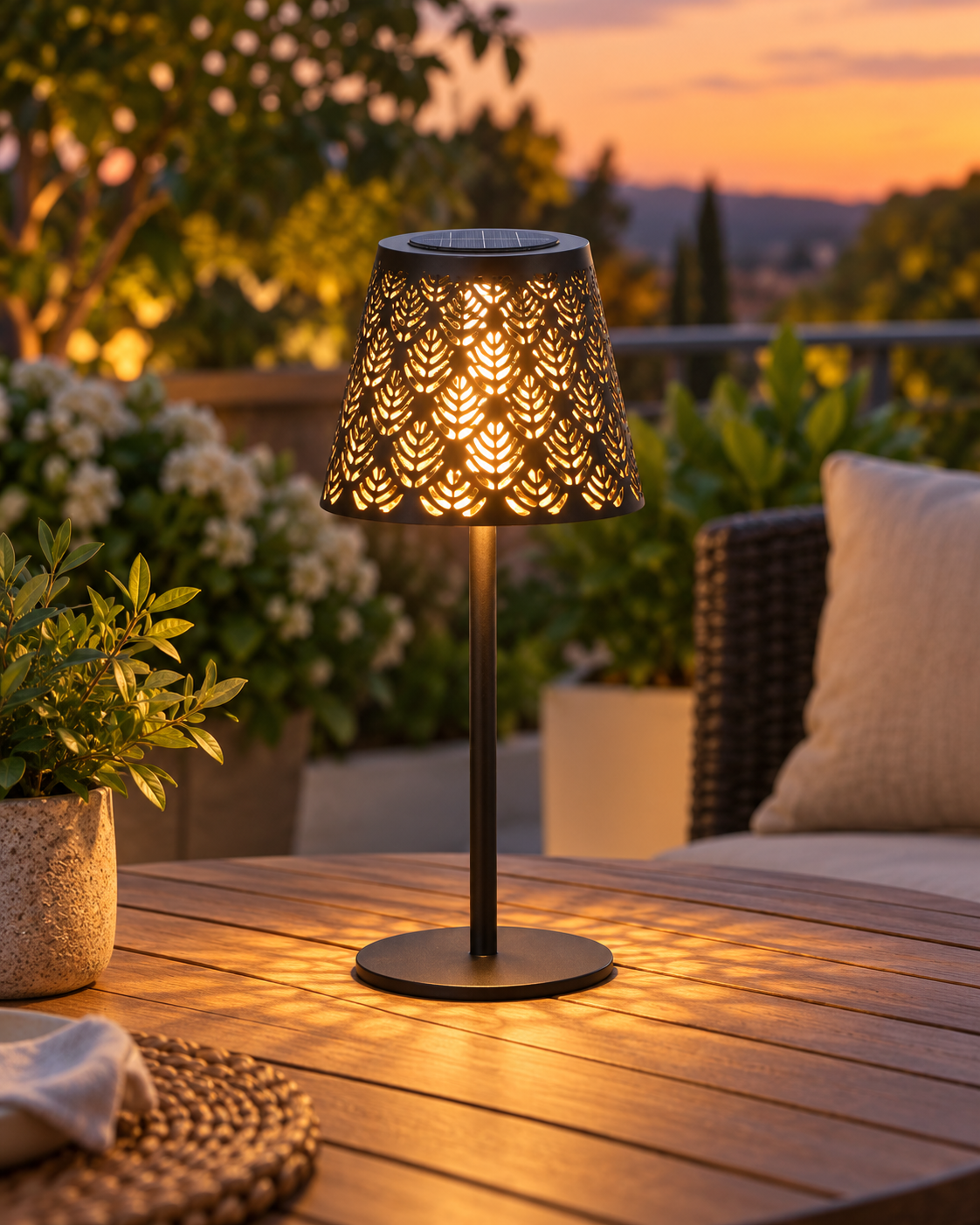 CASALUX 4-in-1 Solar Outdoor Table Lamp, photo 2