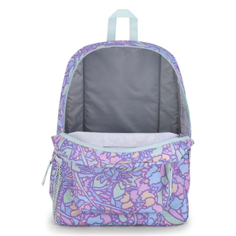 JanSport Cross Town Backpack Fluid Floral, photo 5