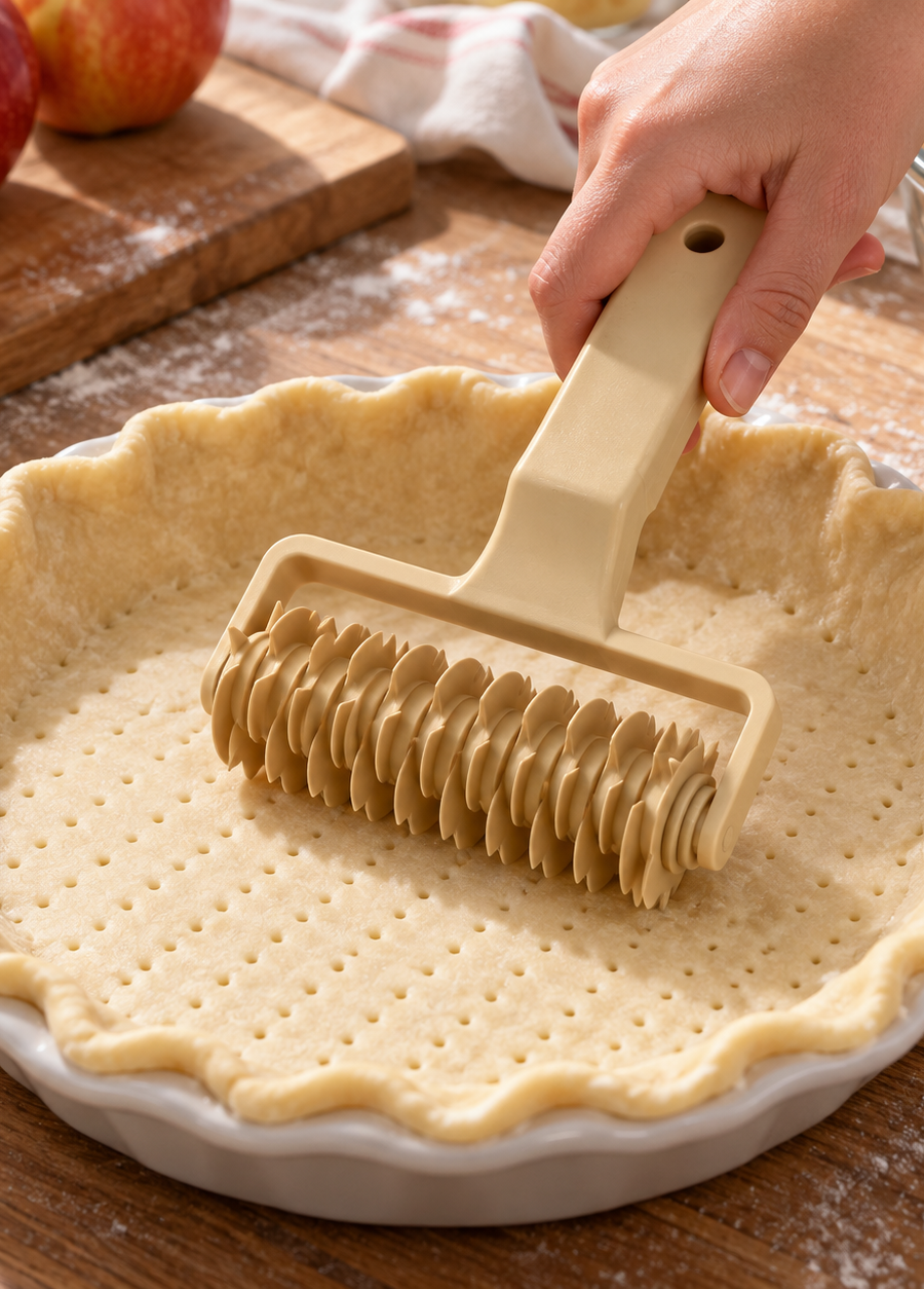 Pastry Lattice Roller Cutter – Dough Decorating Tool