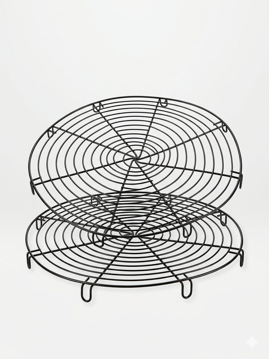SilverCrest Round Cooling Racks – Set of 2