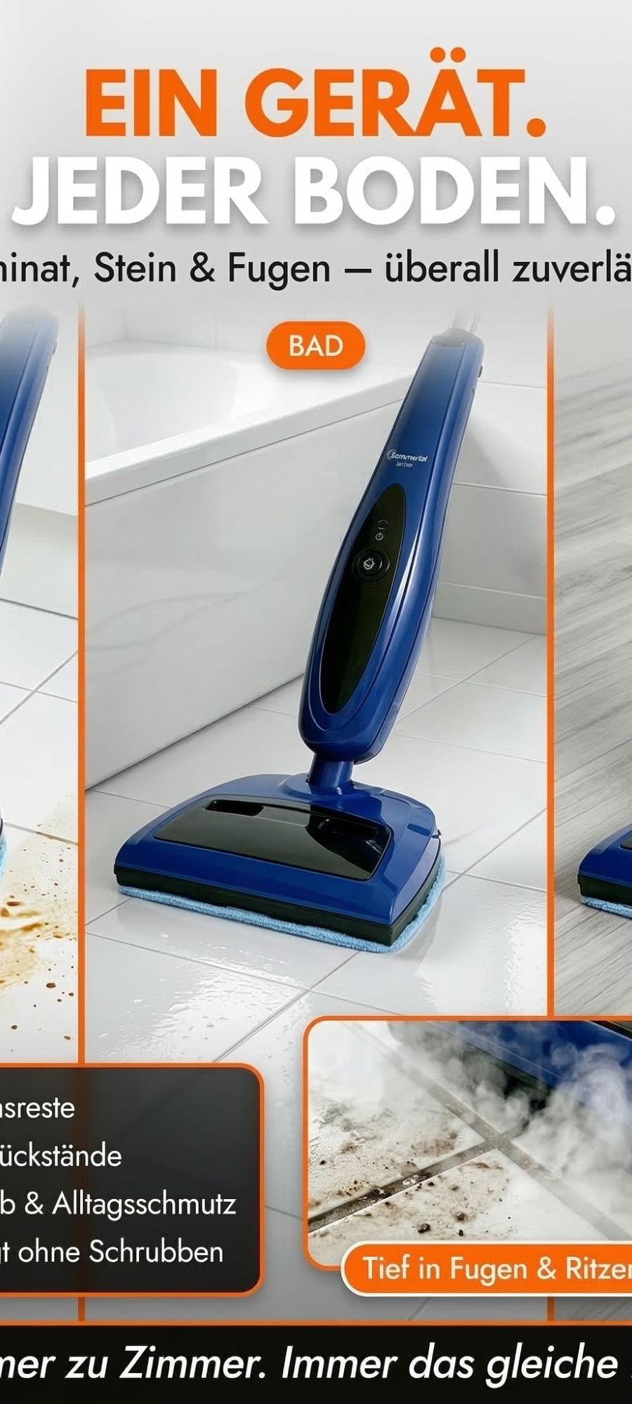 Sommertal SM1300 2-in-1 Steam Mop 1200W