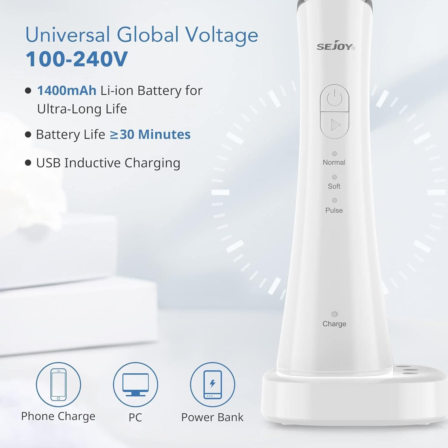 Sejoy TB5011 Cordless Water Flosser with Charging Base