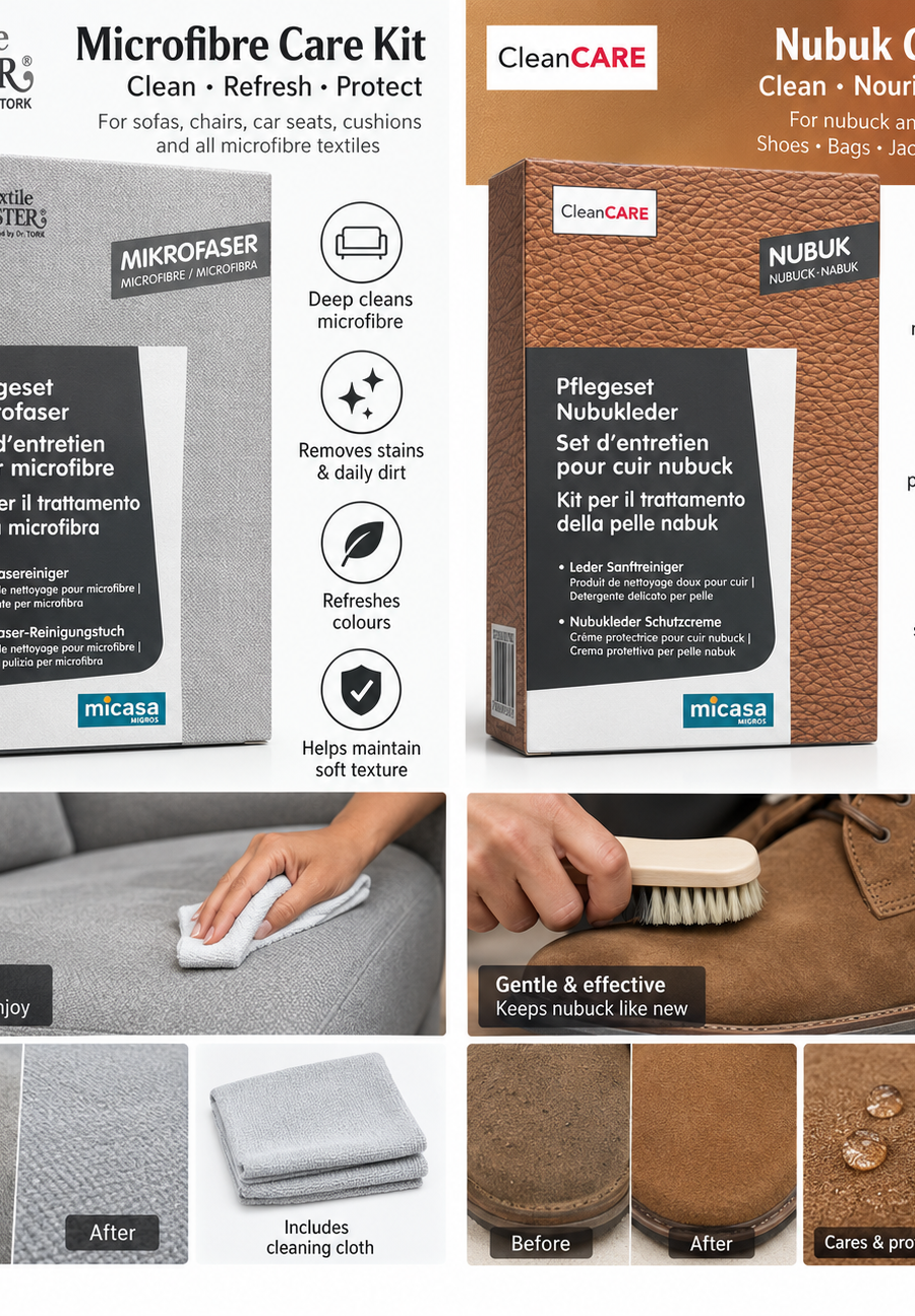 Micasa Care Kit – Microfiber or Nubuck