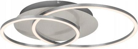 LIVARNO Round LED Wall Lamp, Silver, 3-Step Dimmable, Swivel Arm