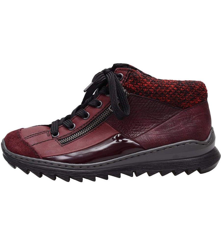 Rieker Women’s Ankle Boots M6243, Burgundy