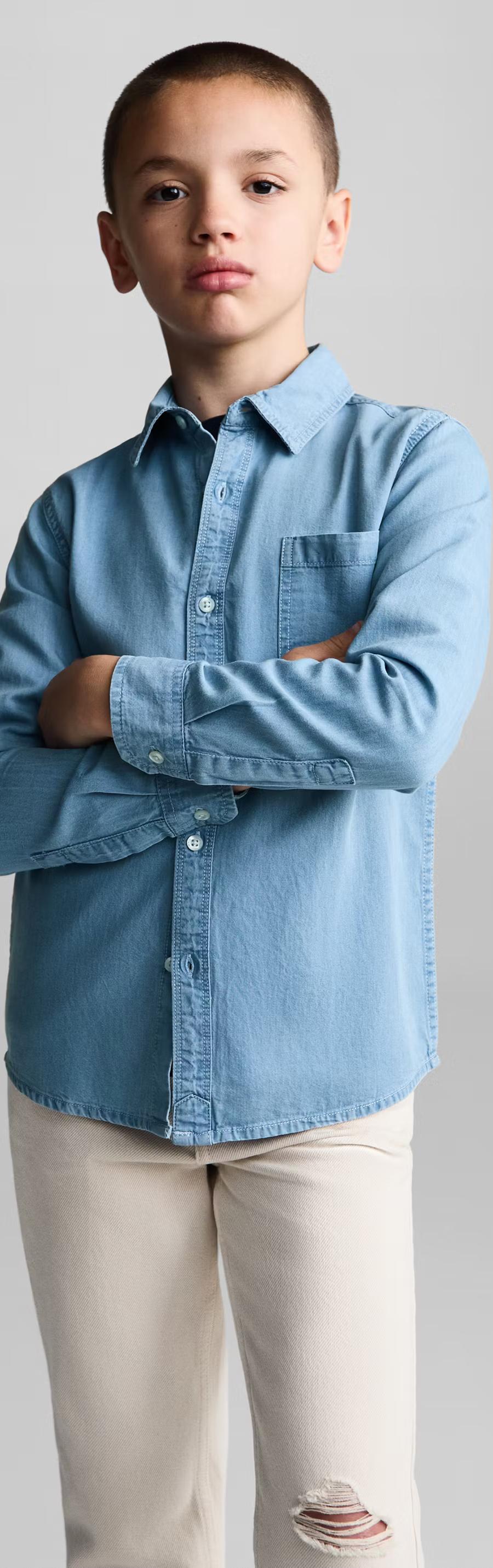 Regular-fit denim shirt | MANGO Niger